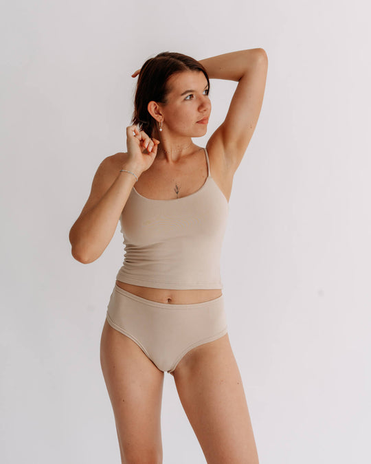 crop top tielko Nova, Telová · úsvit
